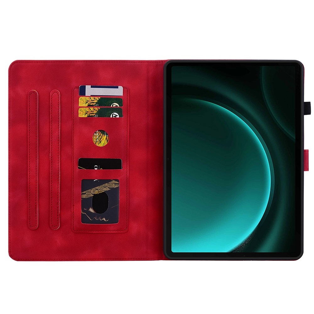 Flowers zatváracie púzdro na Samsung Galaxy Tab S11 - červené