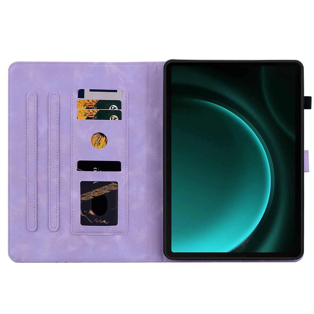 Flowers zatváracie púzdro na Samsung Galaxy Tab S11 - fialové