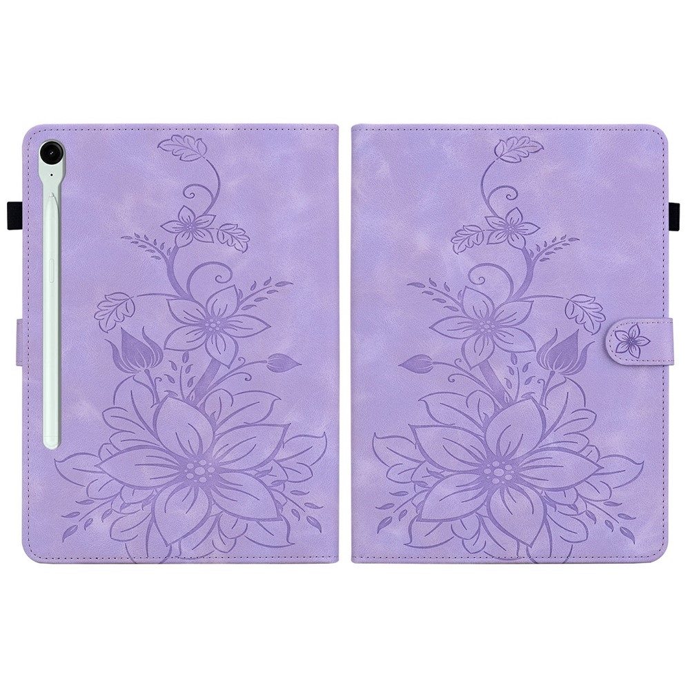 Flowers zatváracie púzdro na Samsung Galaxy Tab S11 - fialové