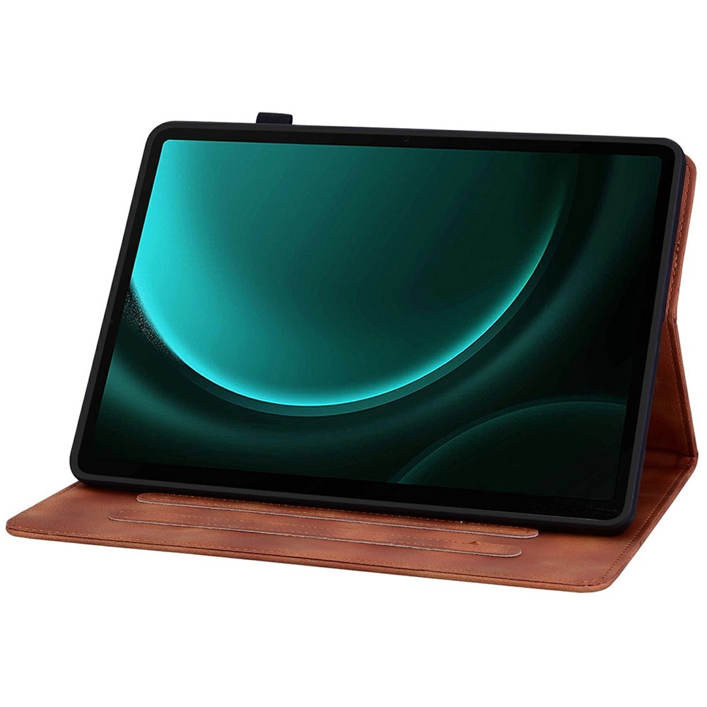 Flowers zatváracie púzdro na Samsung Galaxy Tab S11 - hnedé