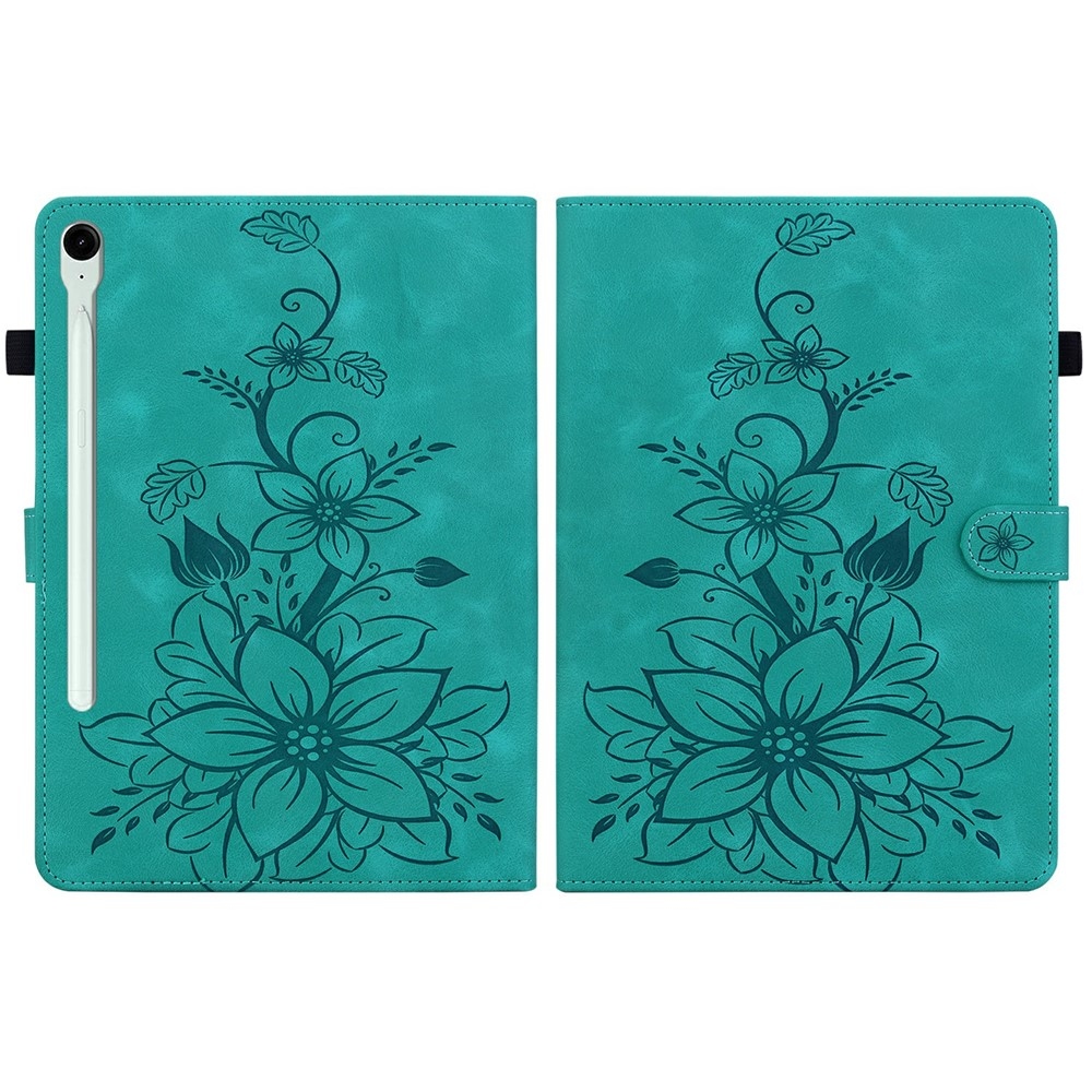 Flowers zatváracie púzdro na Samsung Galaxy Tab S11 - modrozelené