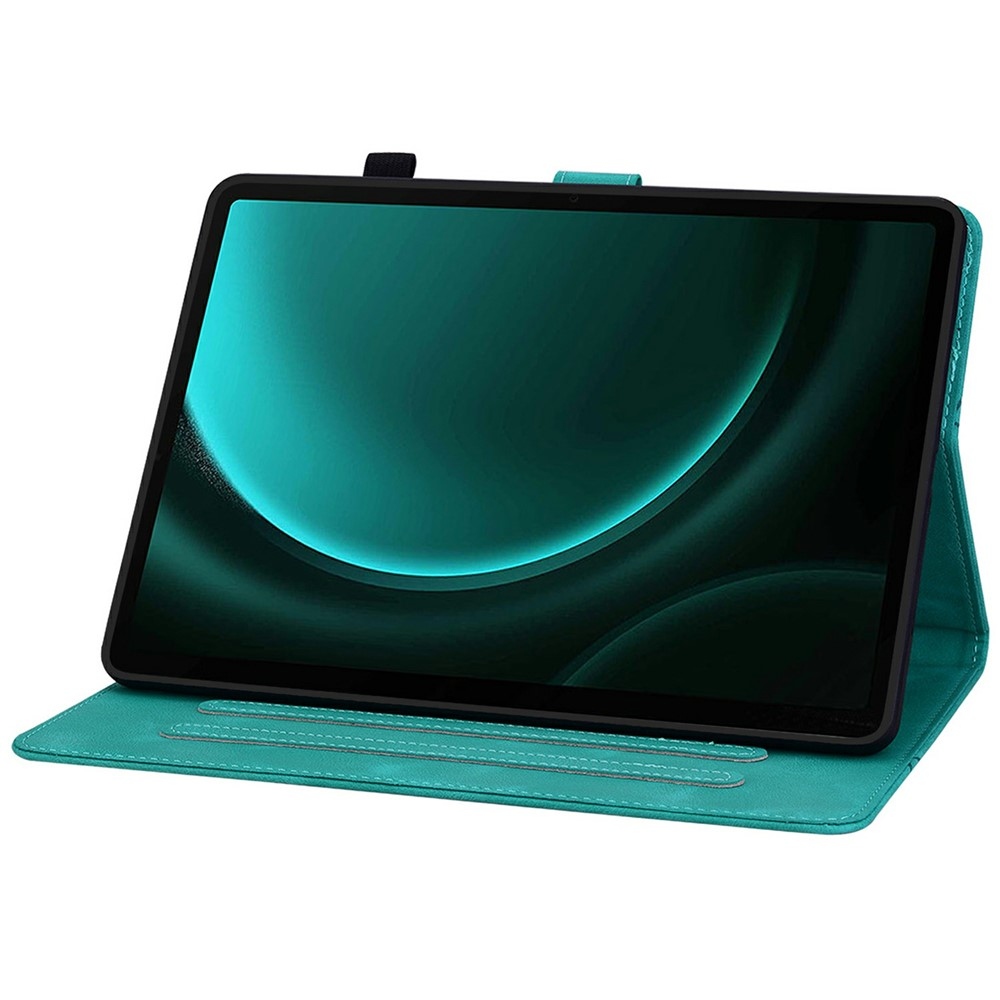 Flowers zatváracie púzdro na Samsung Galaxy Tab S11 - modrozelené