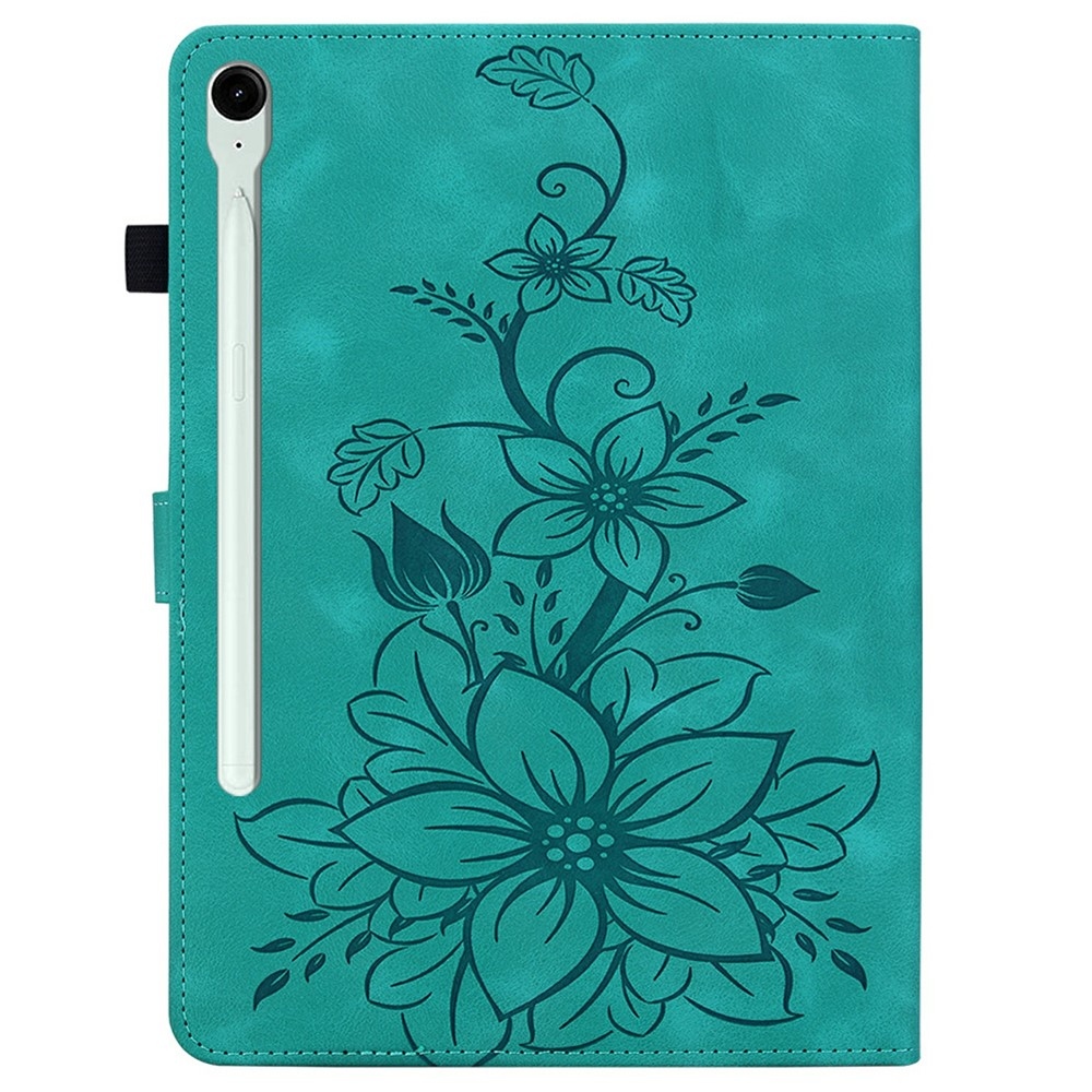 Flowers zatváracie púzdro na Samsung Galaxy Tab S11 - modrozelené
