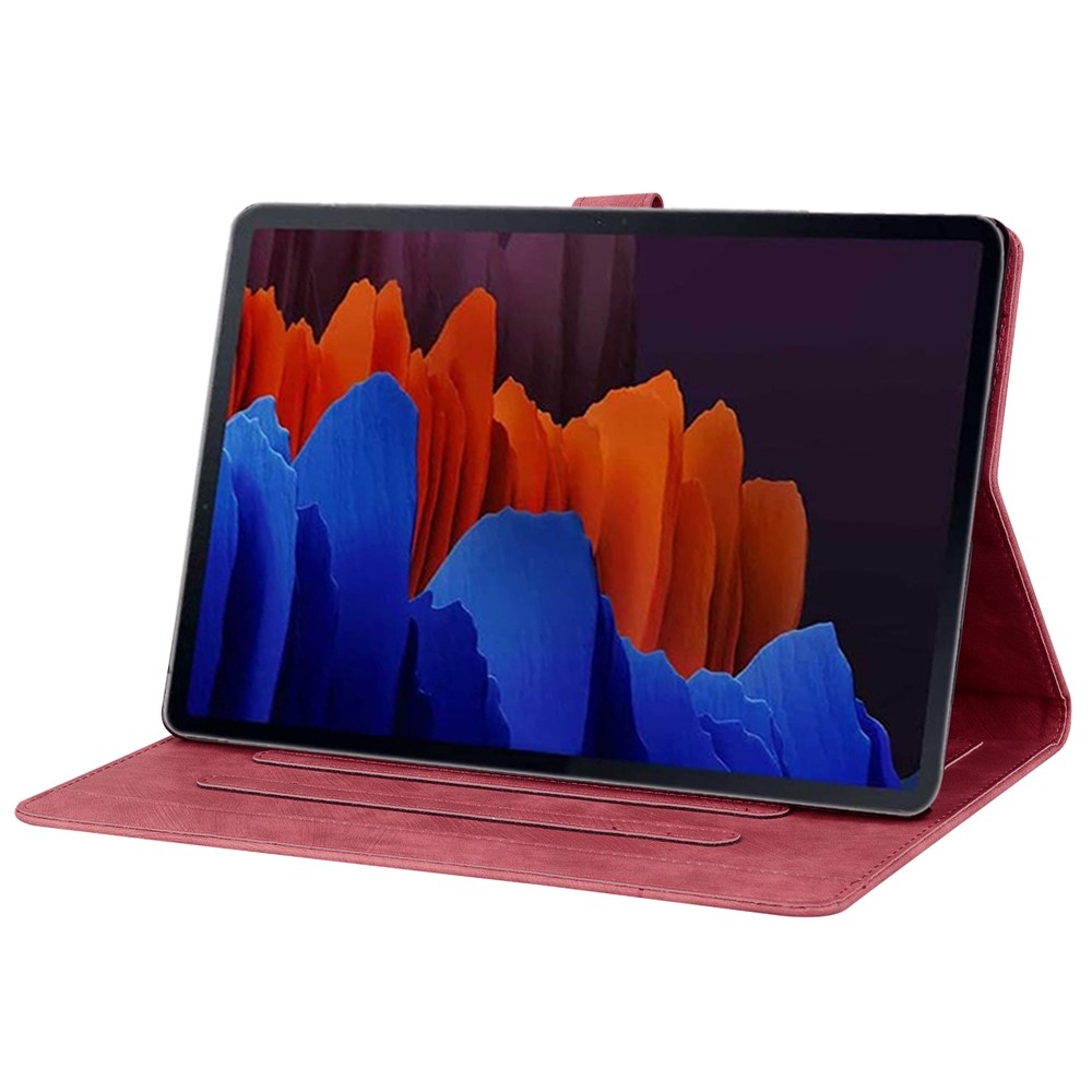 Flowers zatváracie púzdro na Samsung Galaxy Tab S11 Ultra - červené