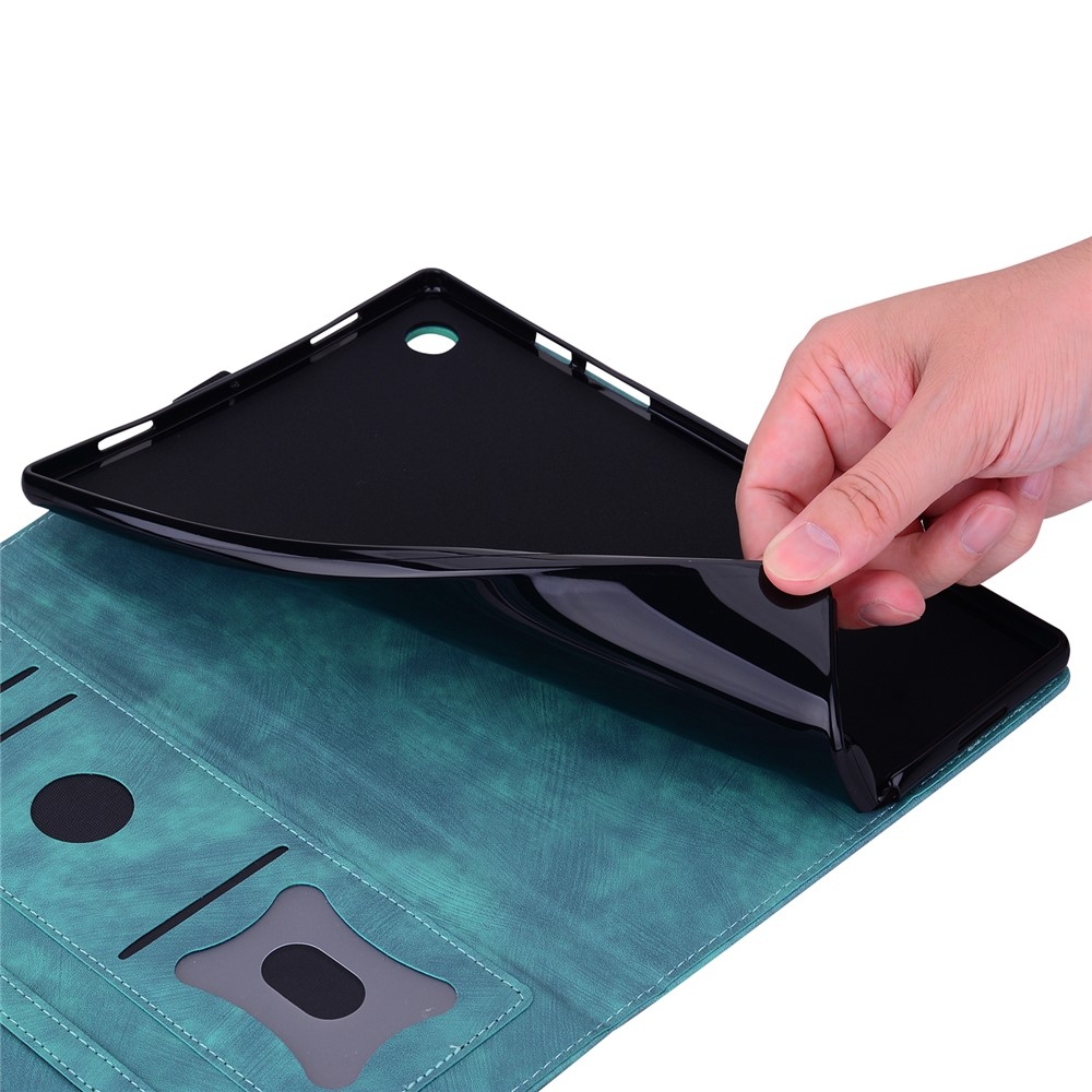 Flowers zatváracie púzdro na Samsung Galaxy Tab S11 Ultra - modrozelené