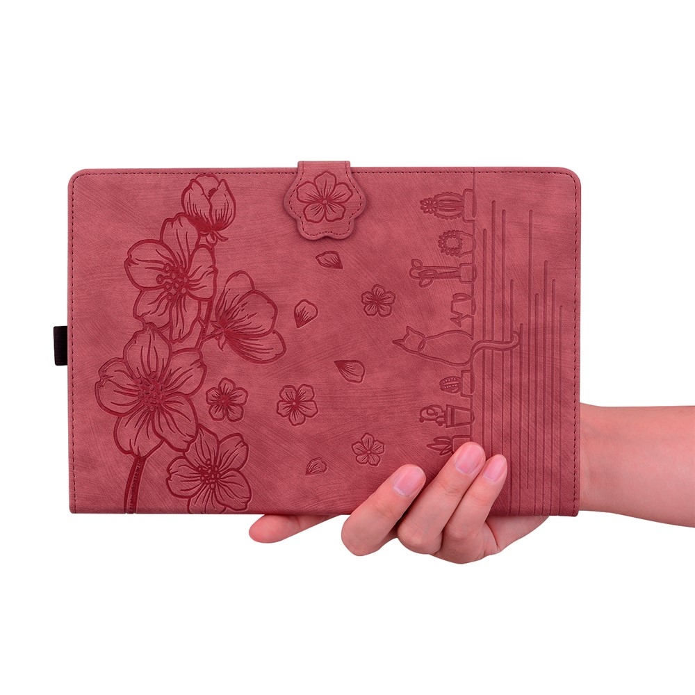 Flowers zatváracie púzdro na Samsung Galaxy Tab S12 Ultra/S11 Ultra/S10 Ultra - červené