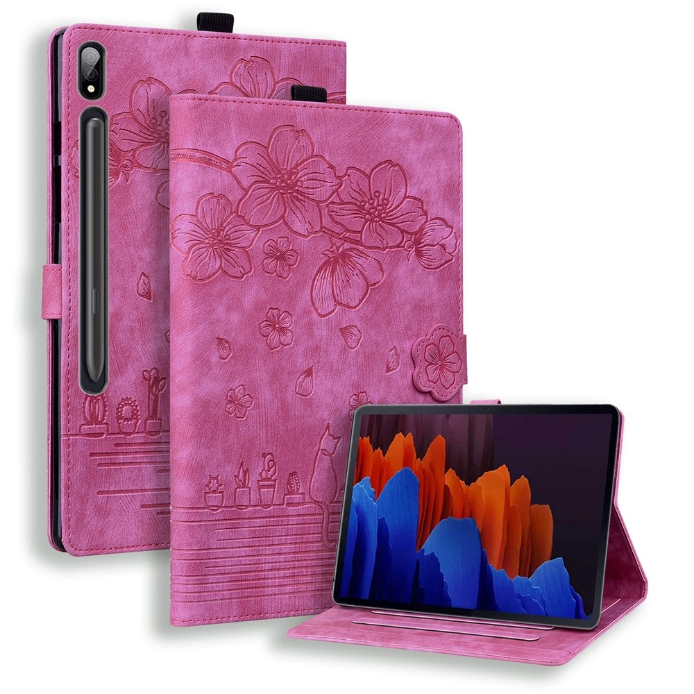 Flowers zatváracie púzdro na Samsung Galaxy Tab S12 Ultra/S11 Ultra/S10 Ultra - rose