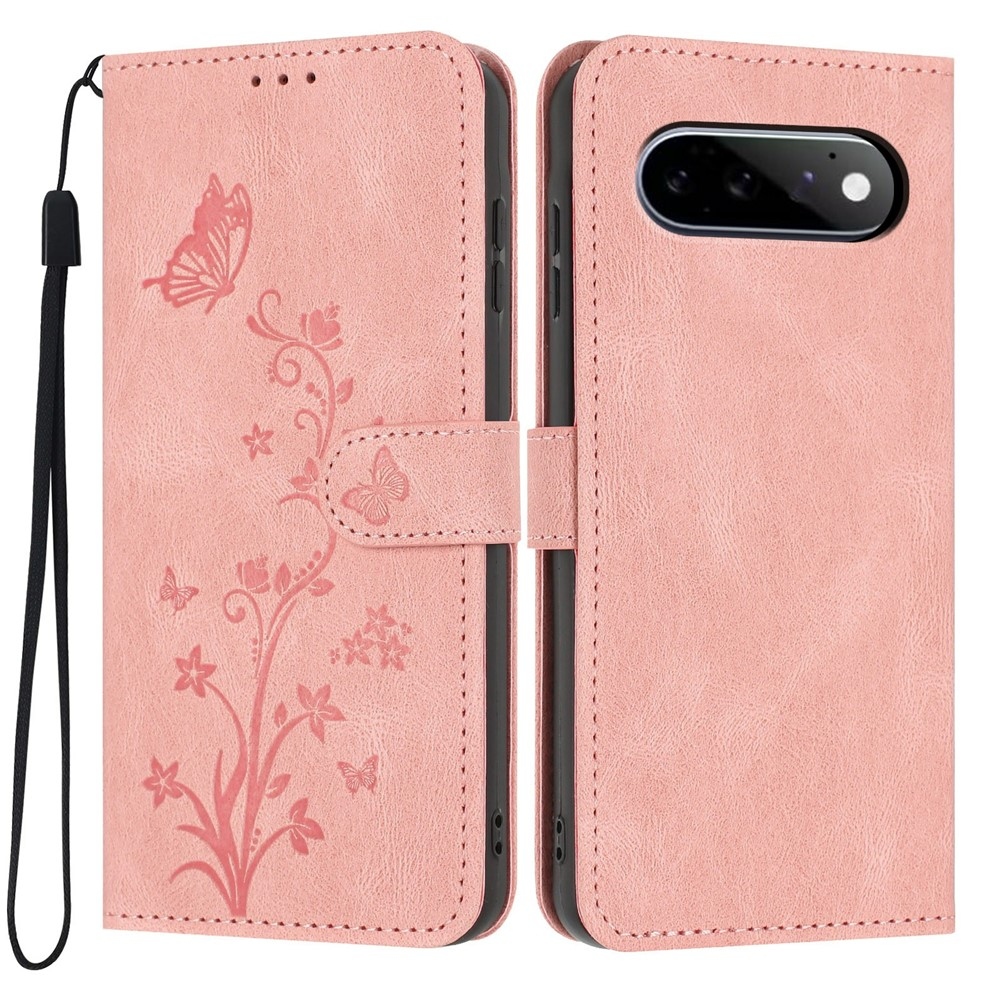Flowery knižkové puzdro na Google Pixel 11 Pro/11 - ružové