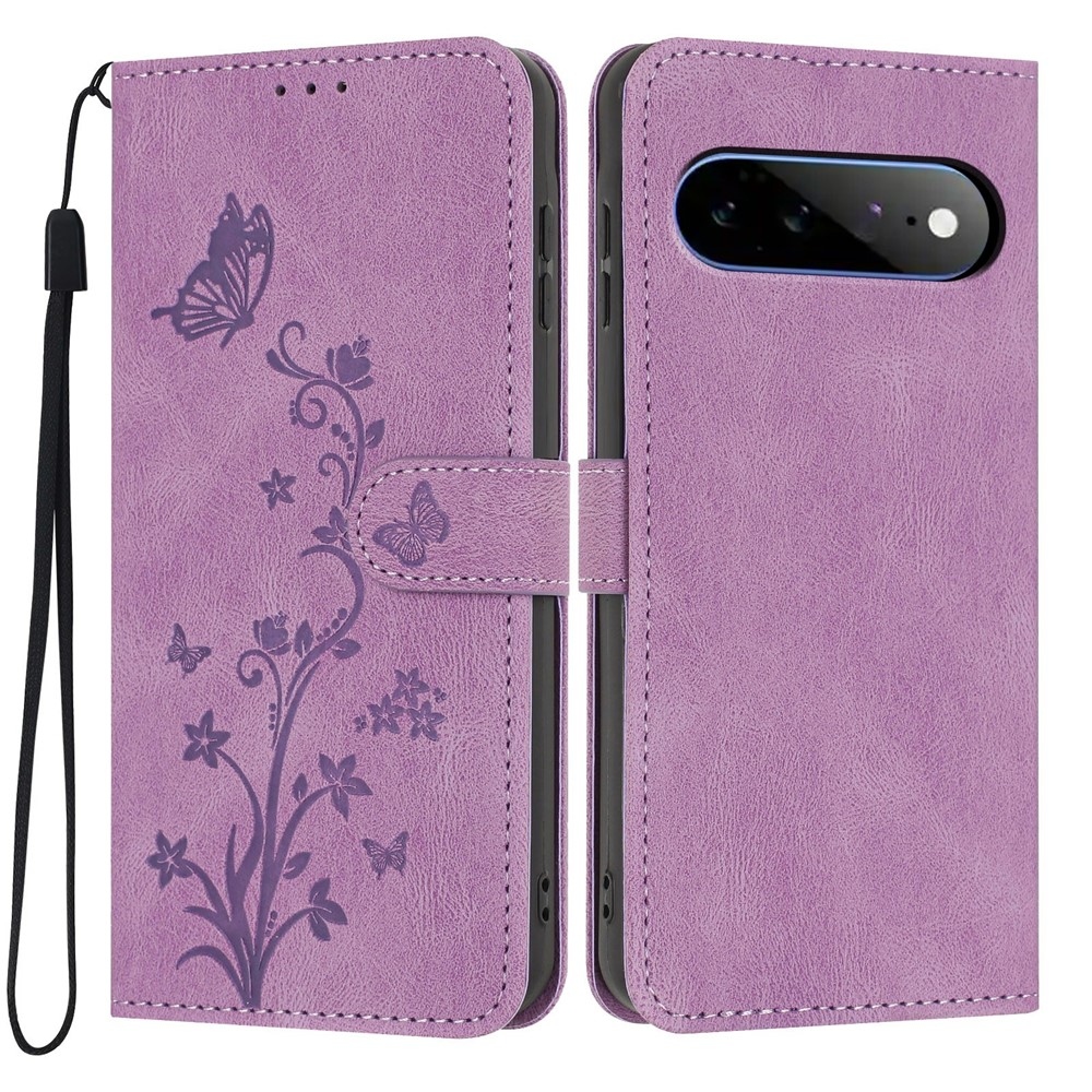 Flowery knižkové puzdro na Google Pixel 11 Pro XL - fialové