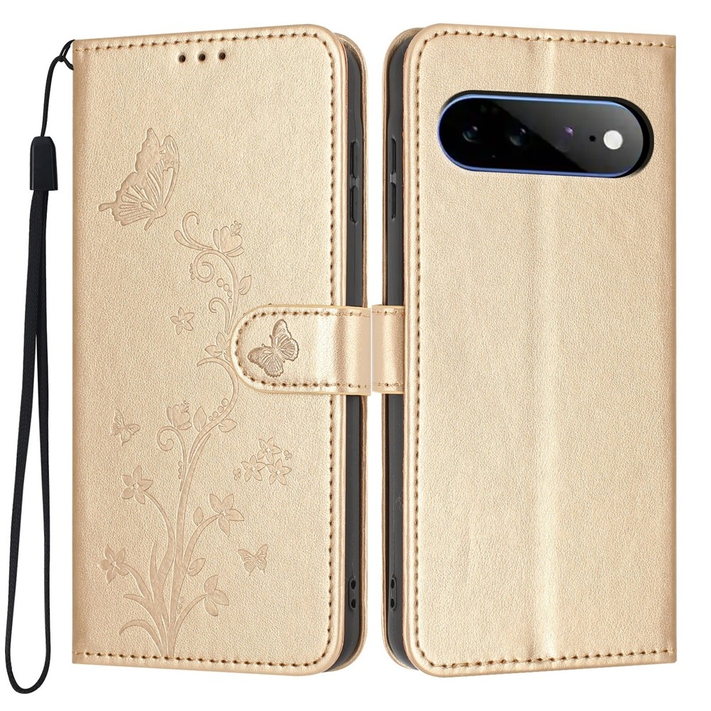 Flowery knižkové puzdro na Google Pixel 11 Pro XL - zlaté