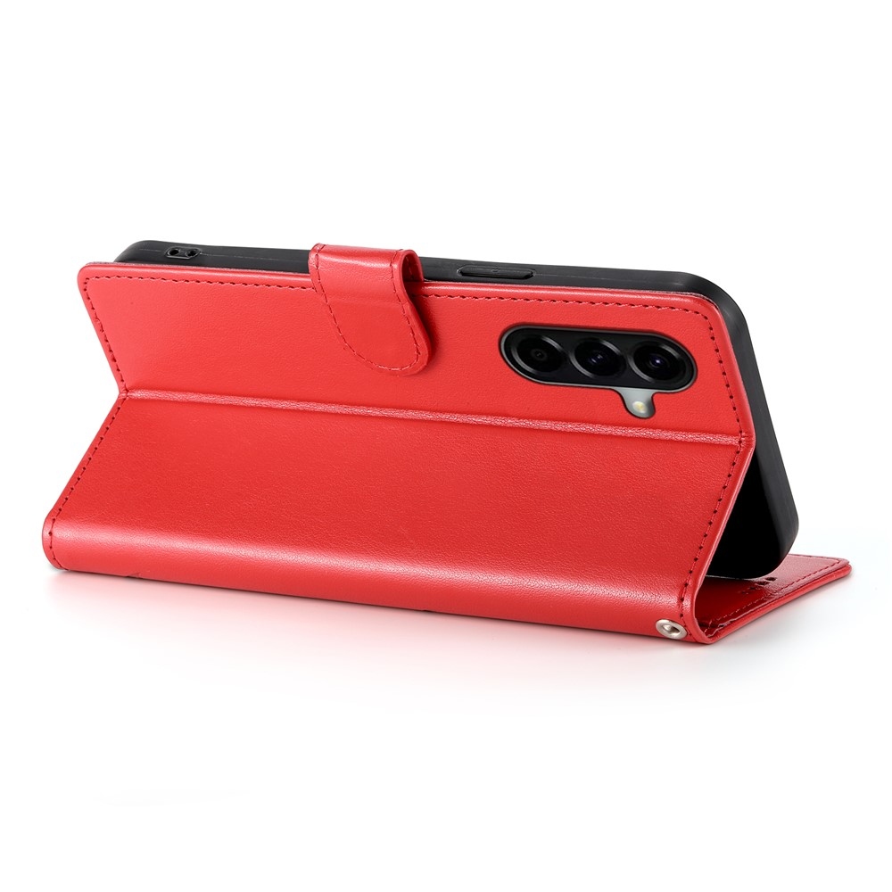 Flowery knižkové púzdro na Samsung Galaxy A37 5G - červené