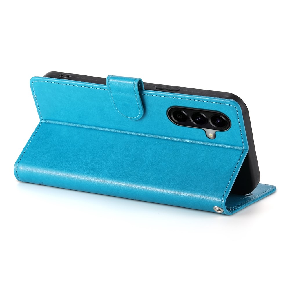 Flowery knižkové púzdro na Samsung Galaxy A37 5G - modré