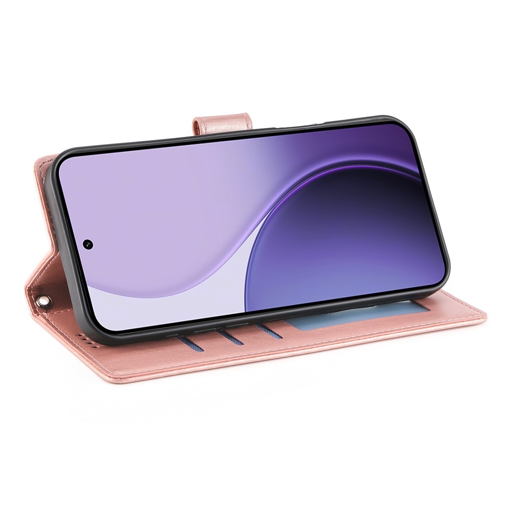 Flowery knižkové púzdro na Samsung Galaxy A37 5G - ružovozlaté