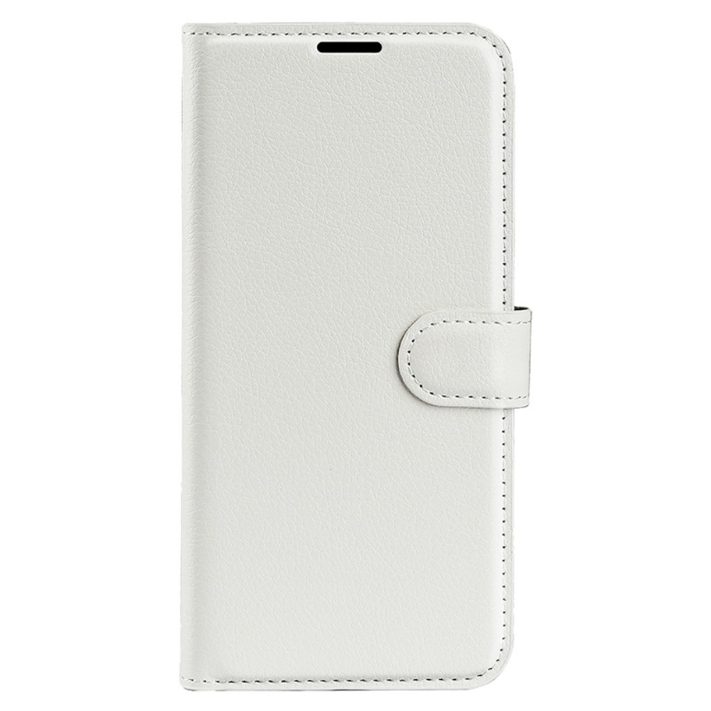 Litchi knižkové púzdro na Samsung Galaxy A35 5G - biele
