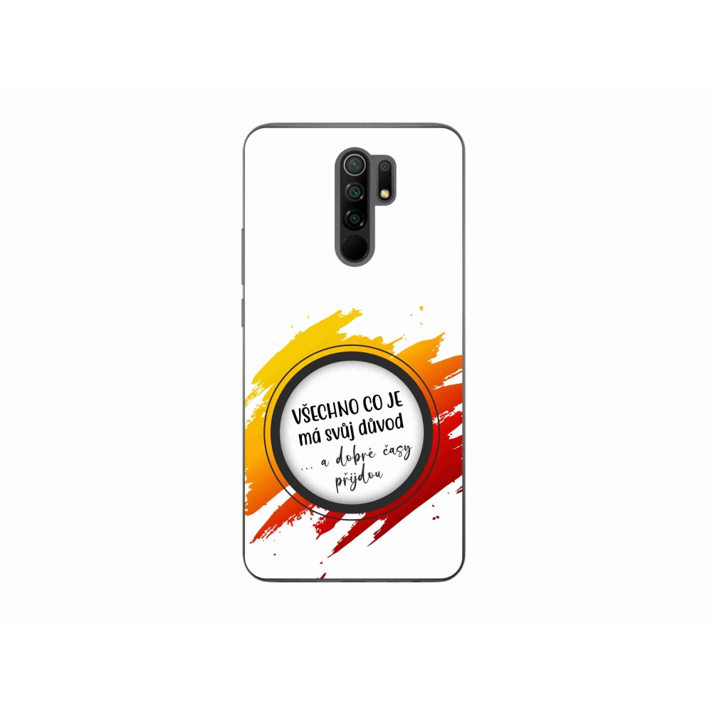 Gélový kryt mmCase na Xiaomi Redmi 9 - citát 3 biele pozadie