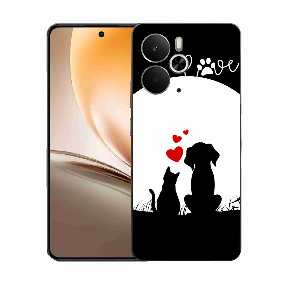 Gélový kryt mmCase na Realme 14 5G - zvieracia láska