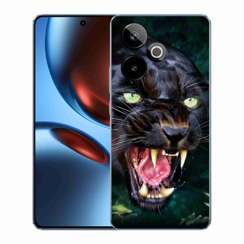 Gélový kryt mmCase na Realme GT 7 5G/GT 7T 5G - rozzúrený čierny panter