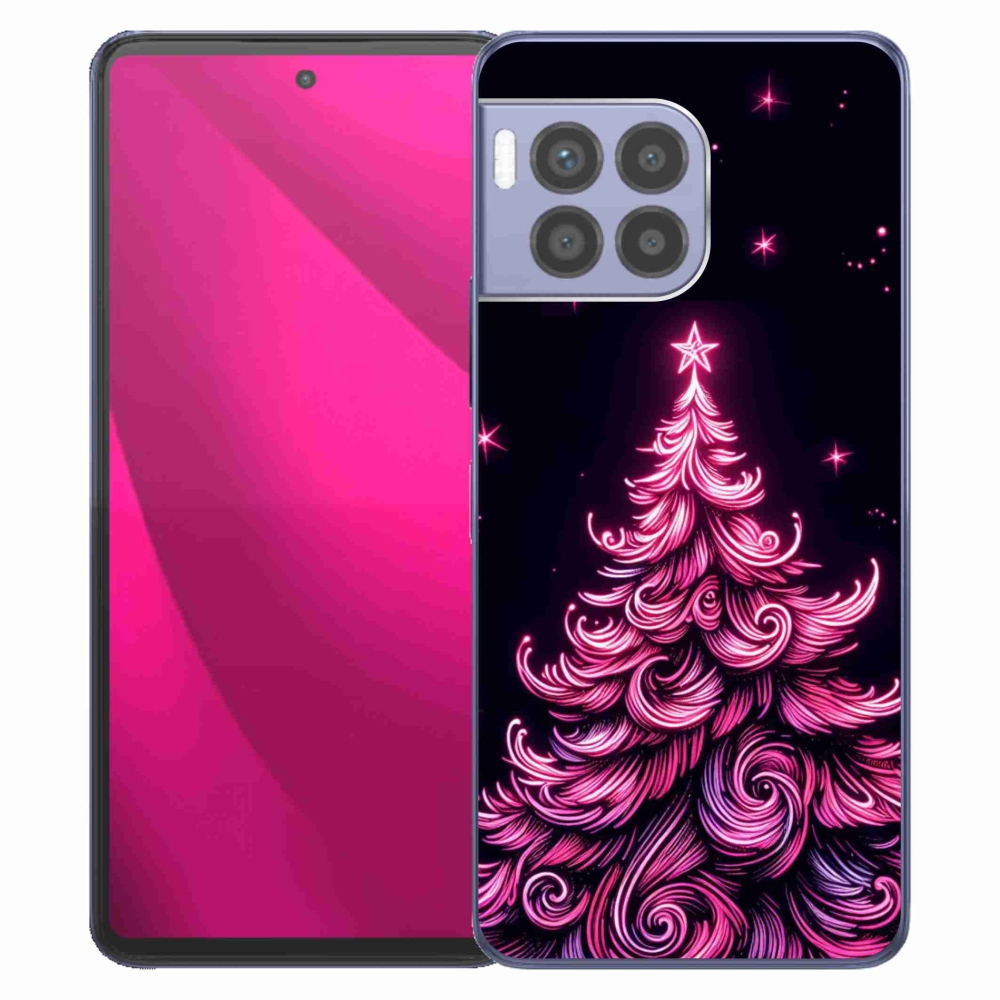 Gélový kryt mmCase na T-Mobile T Phone 2 Pro - neónový vianočný stromček 2