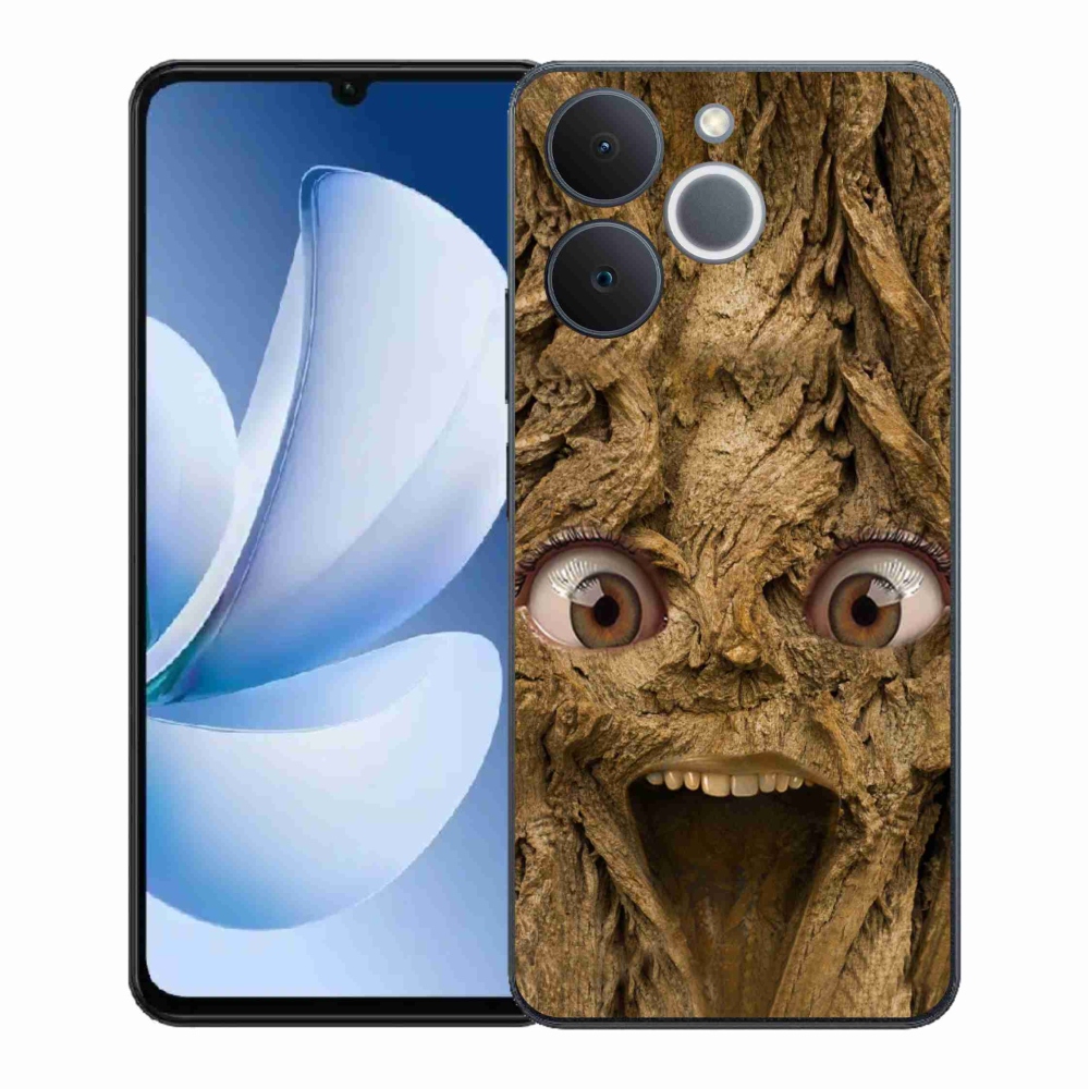 Gélový kryt mmCase na Realme Note 70T - veselý strom s očami