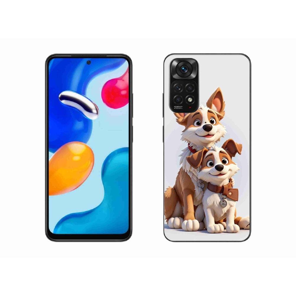 Gélový kryt mmCase na Xiaomi Redmi Note 11 4G - kreslenie psy