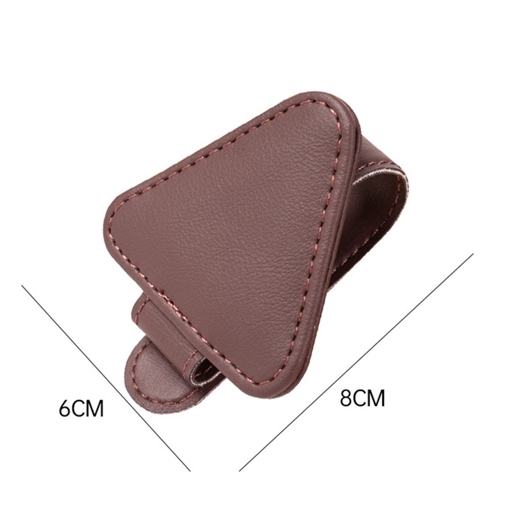 Magnetický klip na okuliare na uchytenie na slnečnú clonu - hnedý