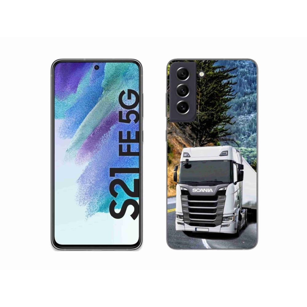 Gélový kryt mmCase na Samsung Galaxy S21 FE 5G - kamión 1