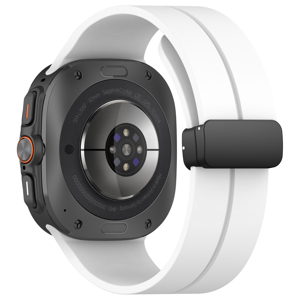 Foldin silikónový remienok na Samsung Galaxy Watch Ultra (2025) 47mm - biely