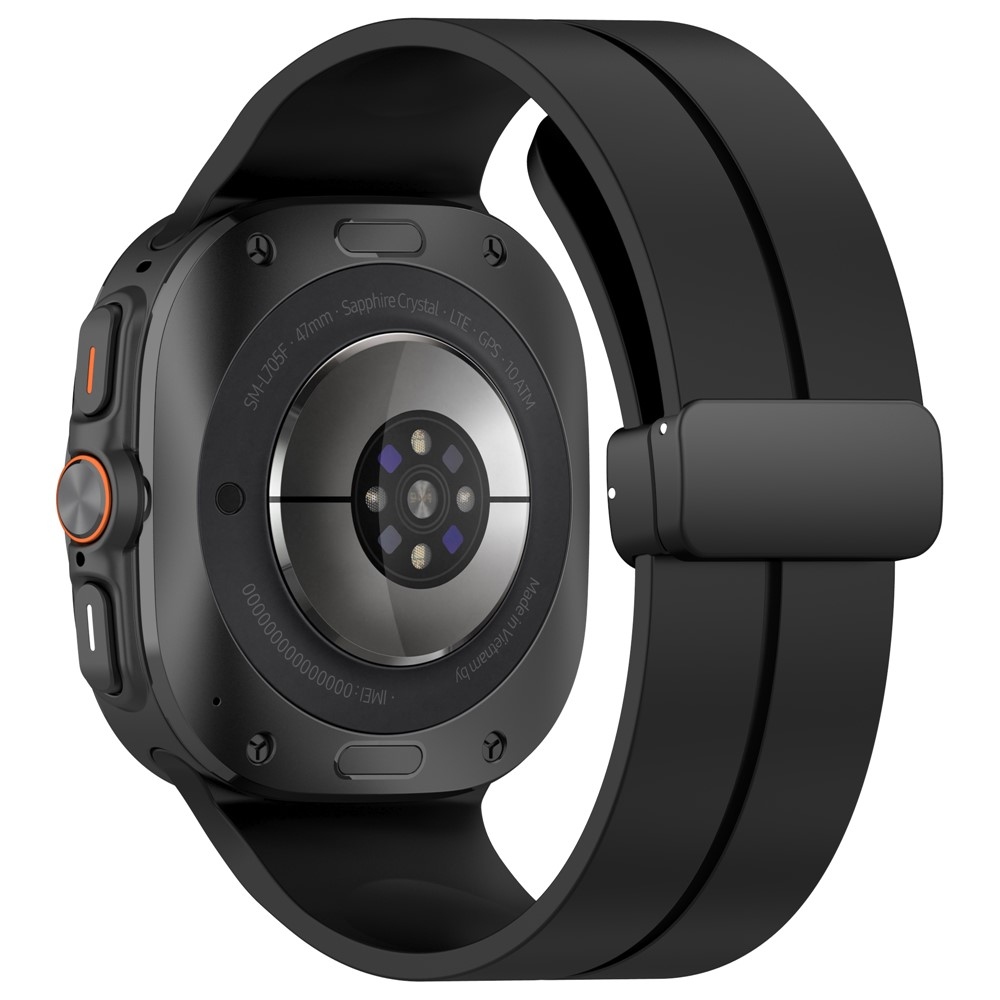 Foldin silikónový remienok na Samsung Galaxy Watch Ultra (2025) 47mm - čierny