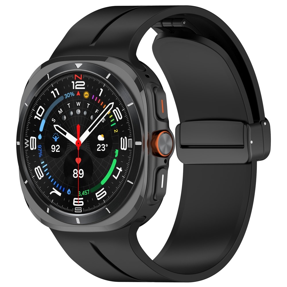 Foldin silikónový remienok na Samsung Galaxy Watch Ultra (2025) 47mm - čierny