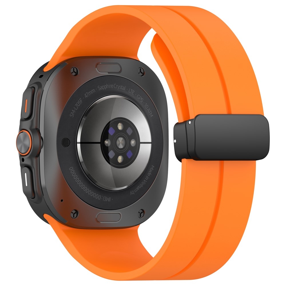 Foldin silikónový remienok na Samsung Galaxy Watch Ultra (2025) 47mm - oranžový