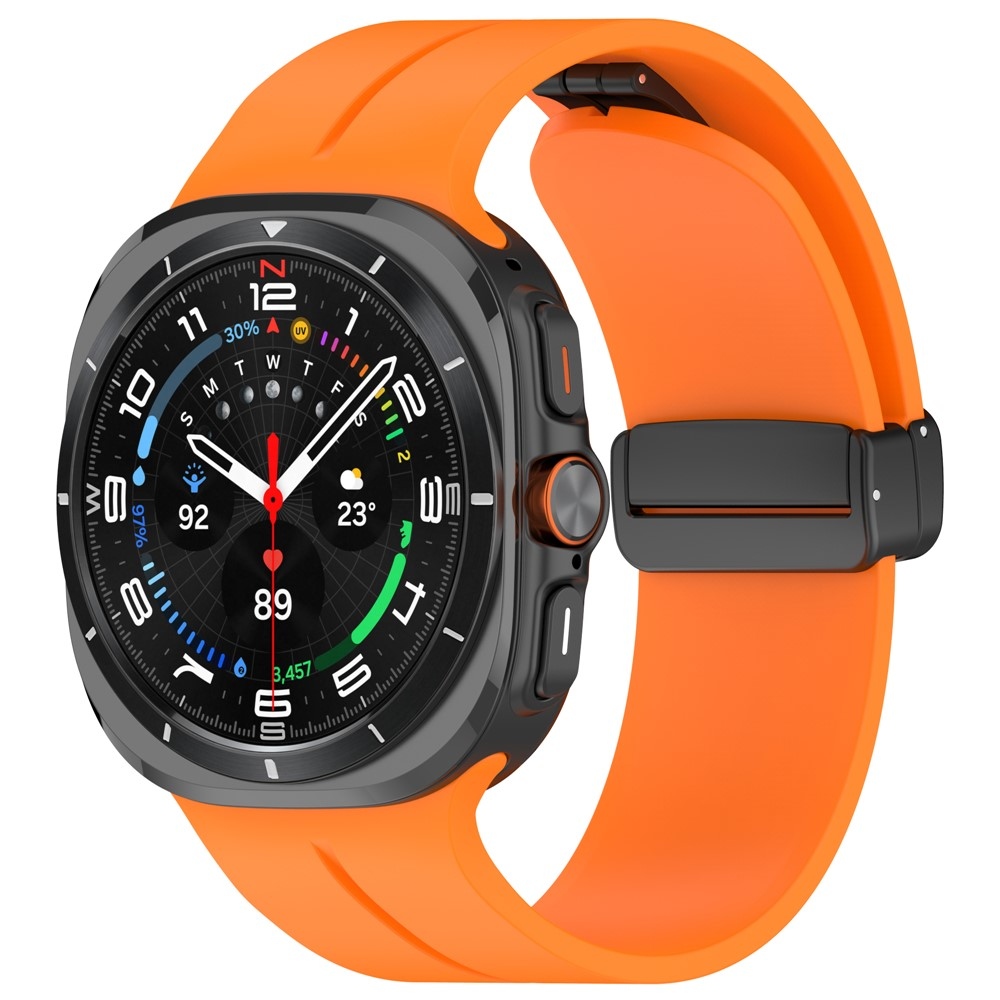 Foldin silikónový remienok na Samsung Galaxy Watch Ultra (2025) 47mm - oranžový