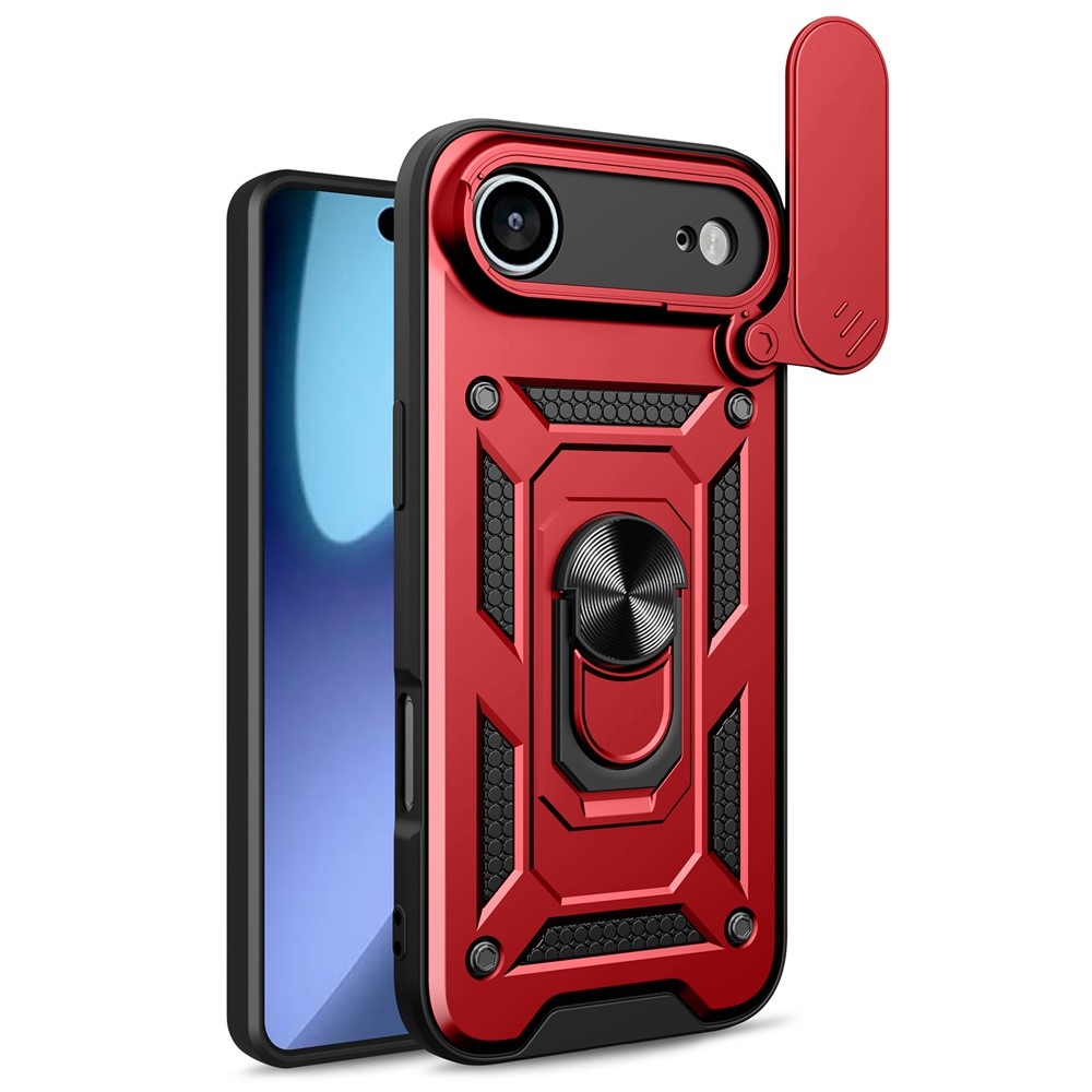 Ring odolný kryt na iPhone 17 Air - červený