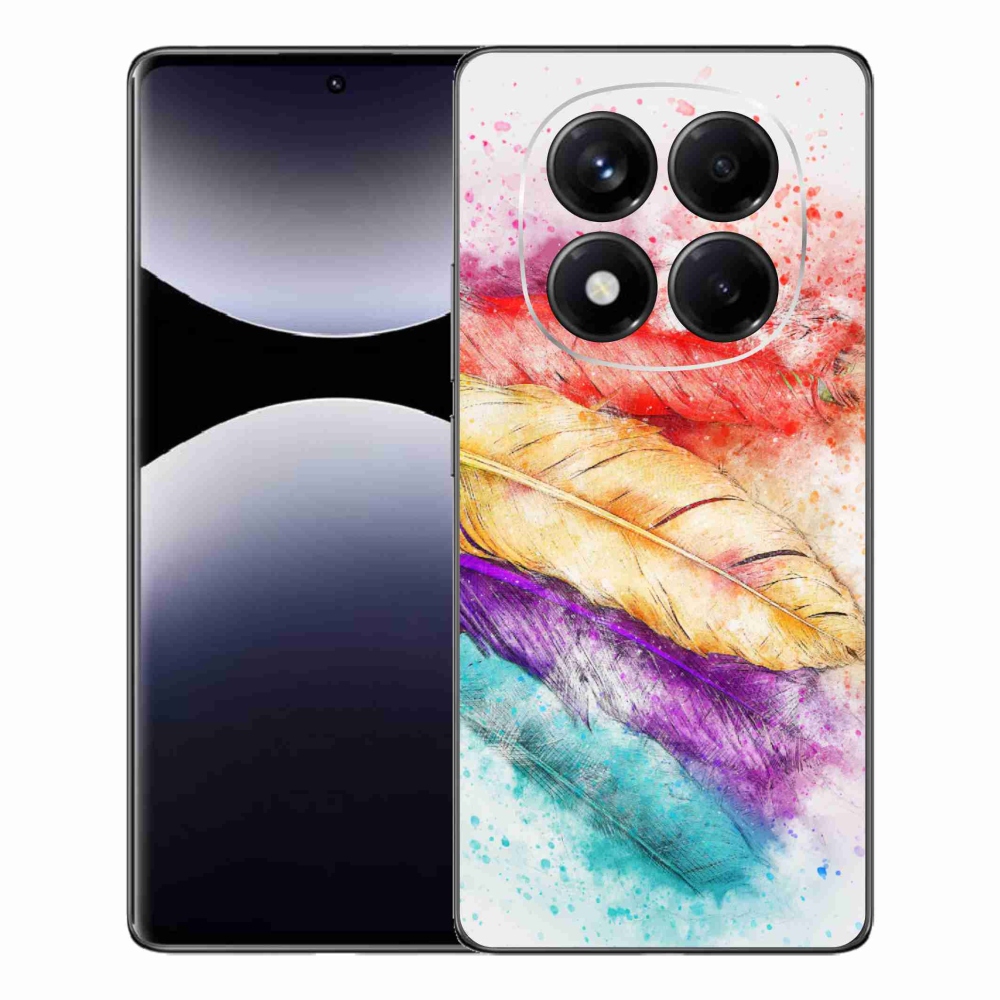 Gélový kryt mmCase na Xiaomi Redmi Note 14 Pro - farebné perie