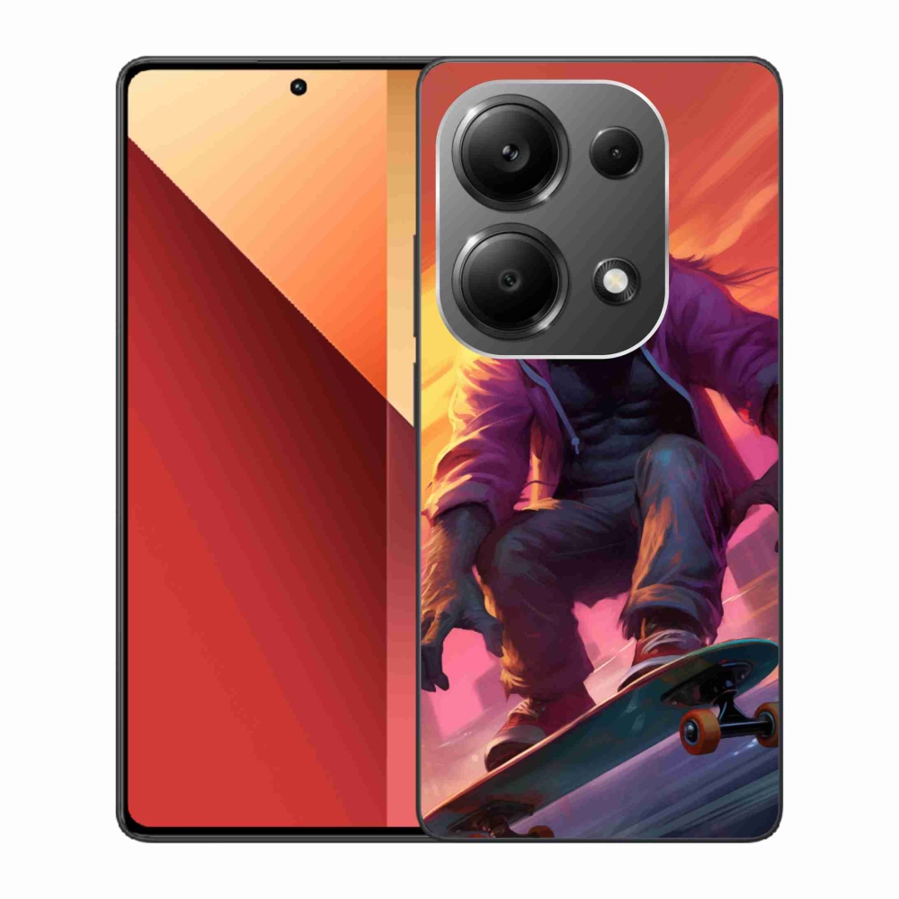 Gélový kryt mmCase na Xiaomi Redmi Note 13 Pro 4G/Poco M6 Pro - gorila na skateboarde