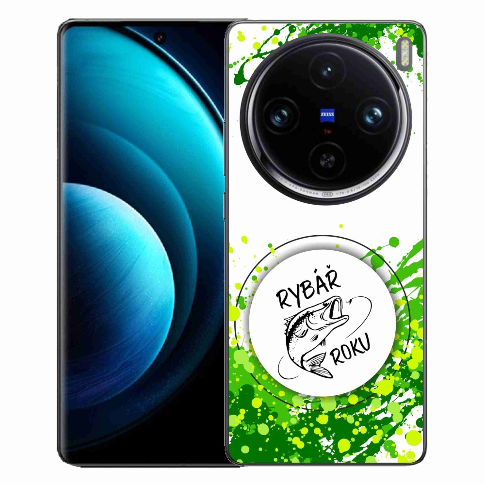 Gélový kryt mmCase na Vivo X100 Pro 5G - rybár roka biele pozadie