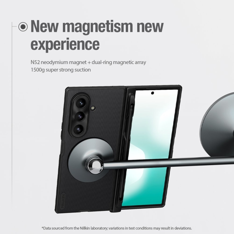 Nillkin Super Frosted FOLD Zadný kryt s magnetickým otvorom na pero pre Samsung Galaxy Z Fold 7 Black