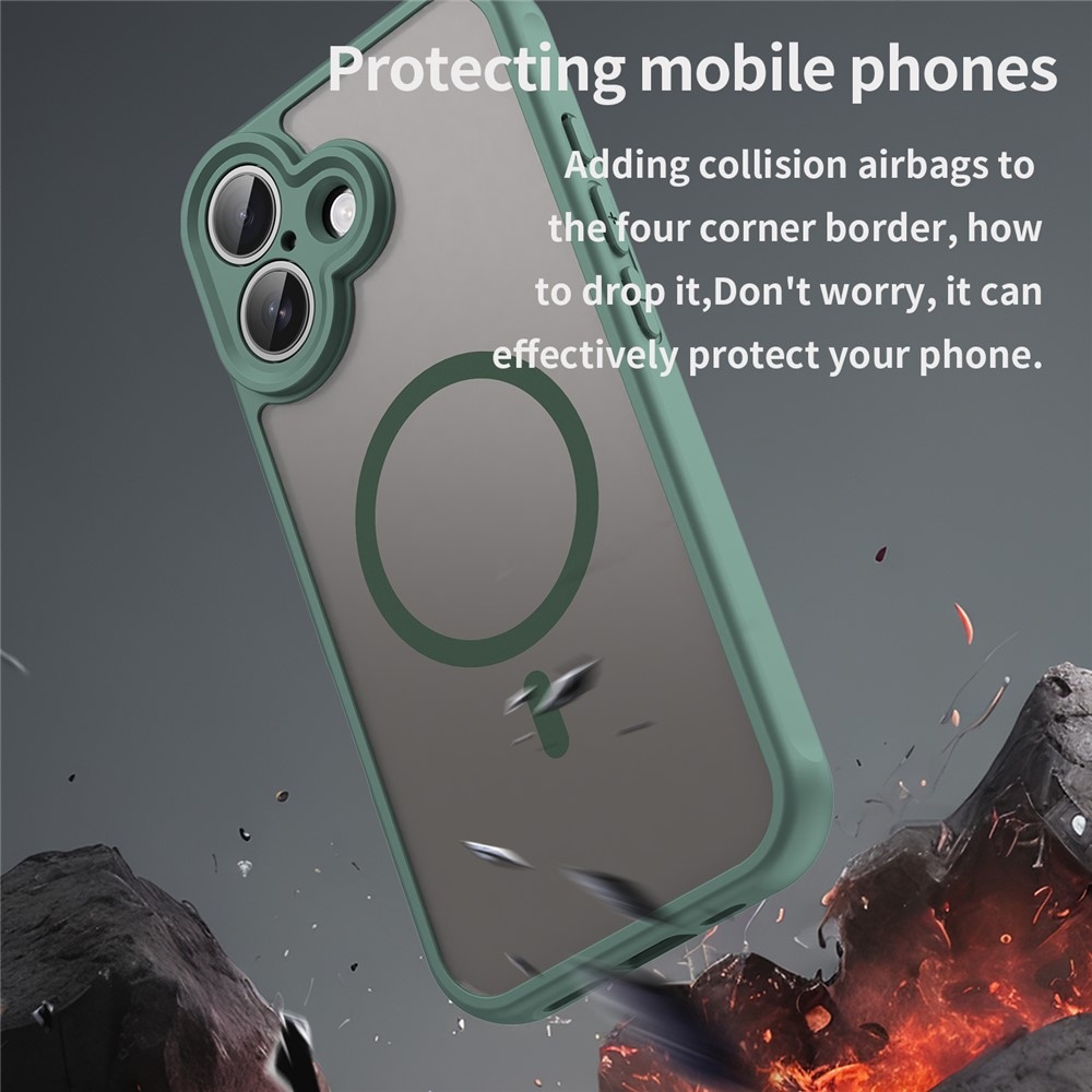Case matný gélový obal s MagSafe na iPhone 17 - zelený