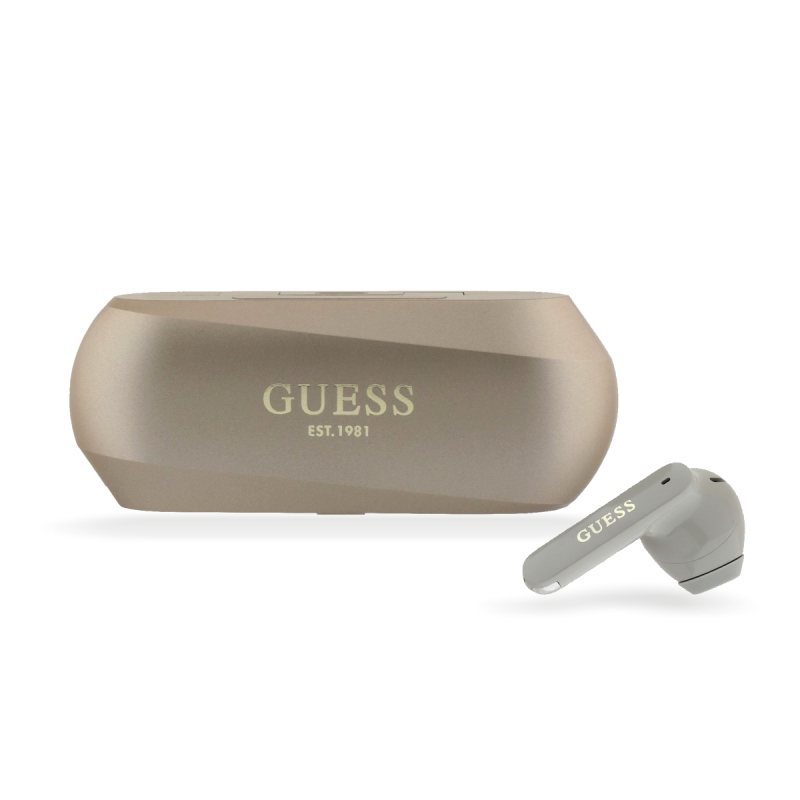 Guess Elongated Metallic ENC TWS Bezdrôtové Slúchadlá Gold