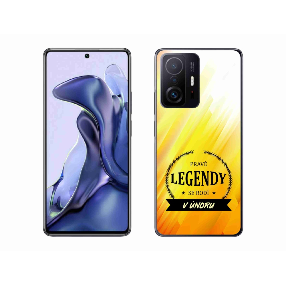 Gélový kryt mmCase na Xiaomi 11T - legendy vo februári žlté pozadie