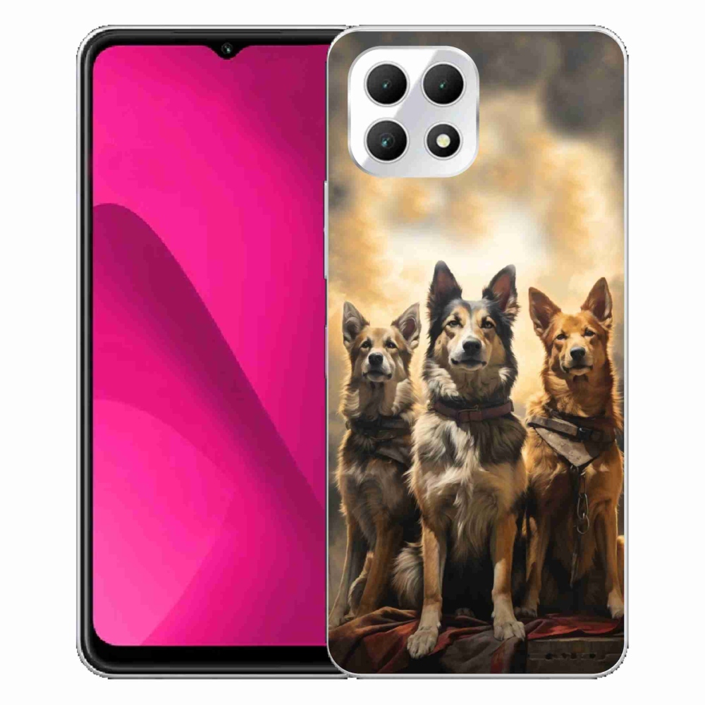 Gélový kryt mmCase na T-Mobile T Phone 2 - tri psy