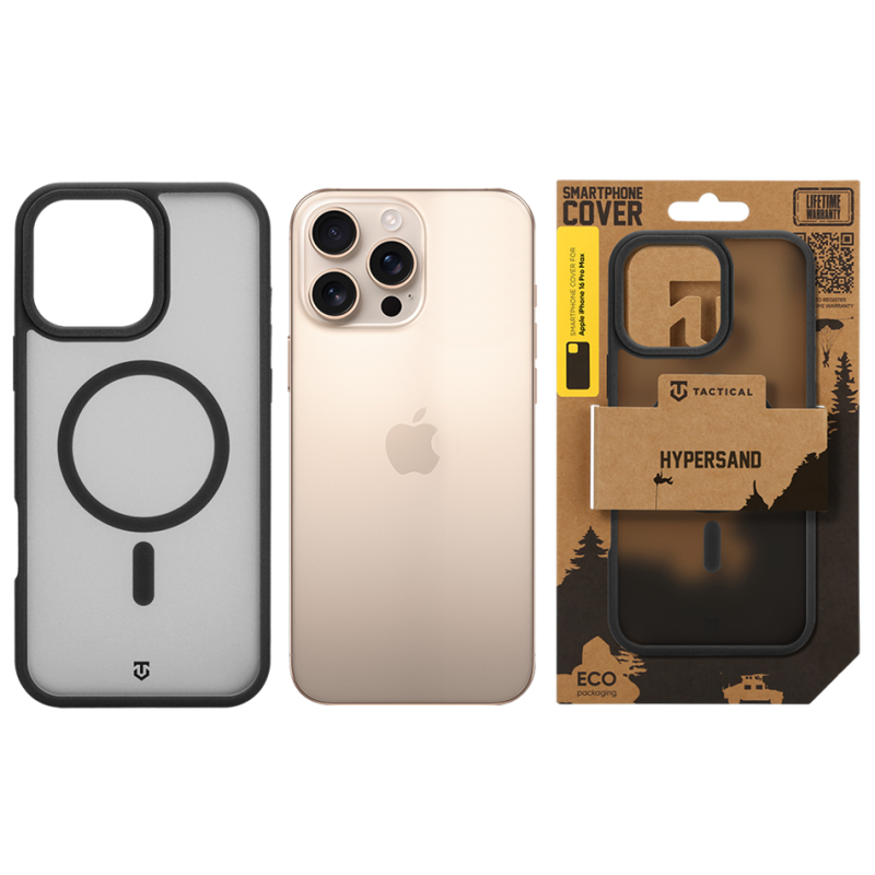 Tactical MagForce Hypersand puzdro pre Apple iPhone 16 Pro Max Asphalt
