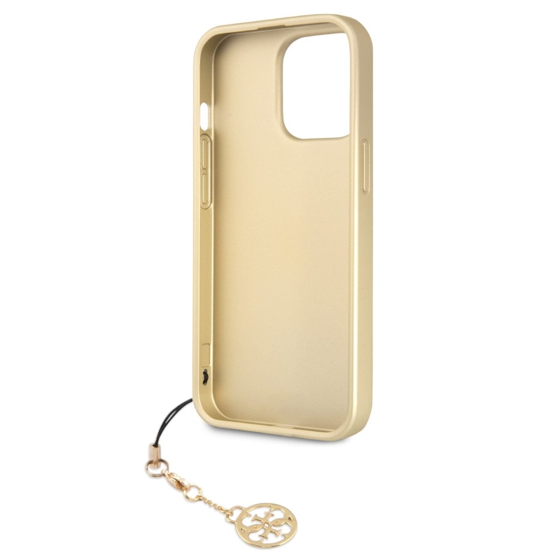 Guess 4G Charms Zadný Kryt pre iPhone 13 Pro Brown