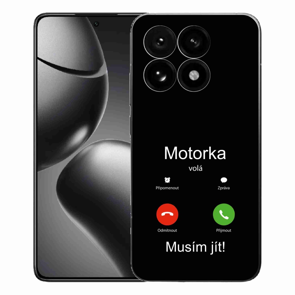 Gélový kryt mmCase na Xiaomi 15T - motorka volá čierne pozadie