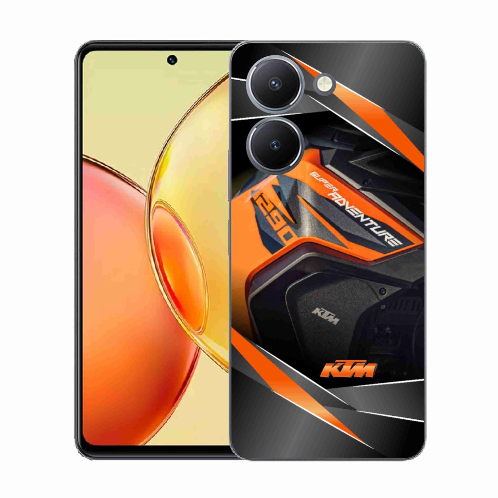 Gélový kryt mmCase na Vivo Y36 - motorka ktm