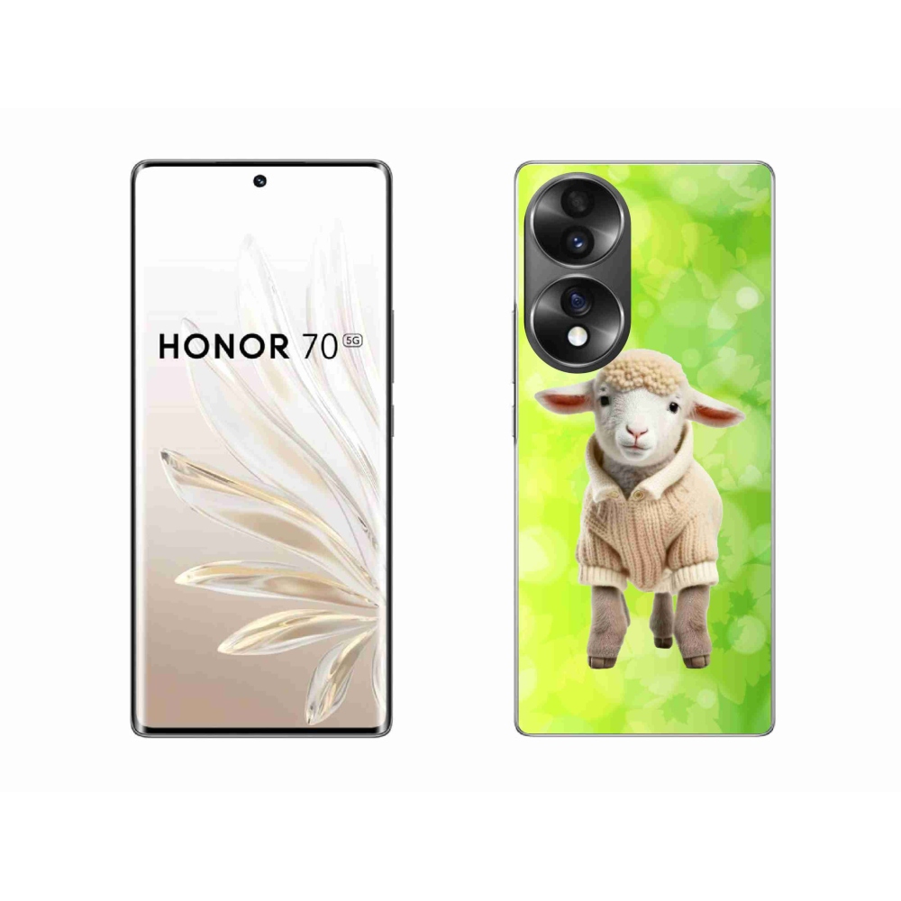 Gélový kryt mmCase na Honor 70 - jahňa vo svetri