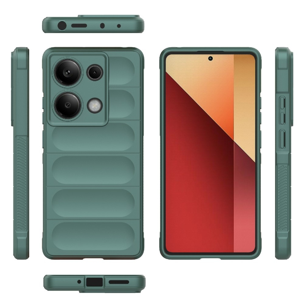 Rugg odolný gélový obal na Xiaomi Redmi Note 14S - zelený