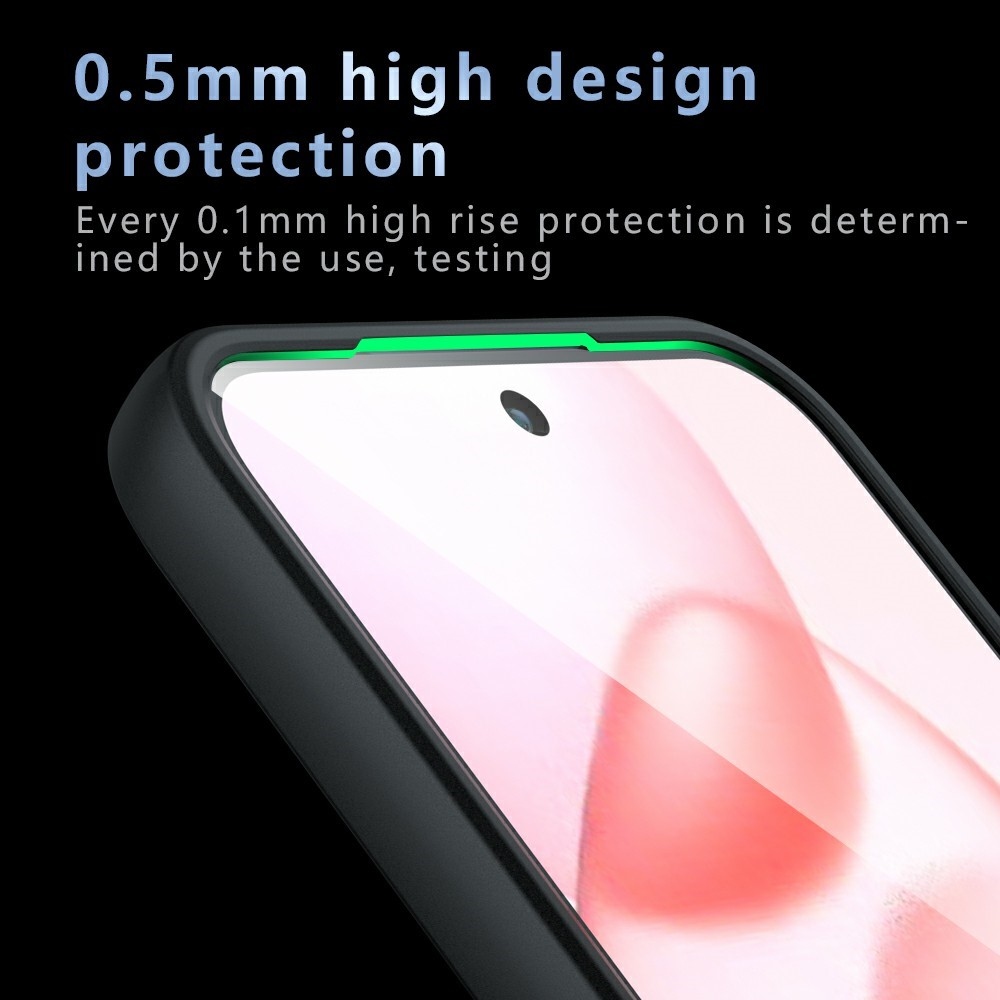 Frame gélový obal s pevným chrbtom na Honor 400 Pro - čierny