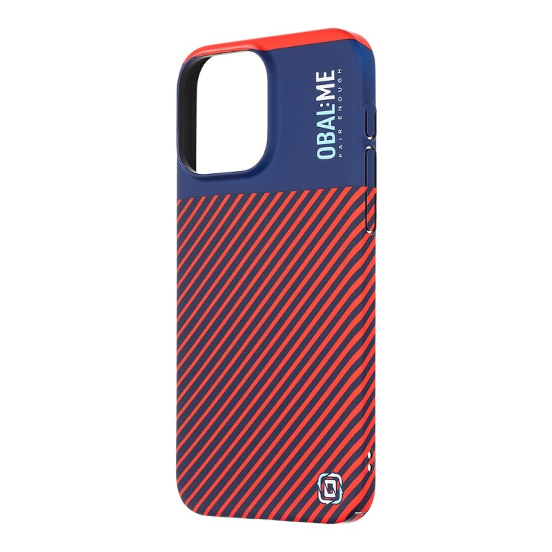 OBAL:ME Flossy Stripes Kryt pre Apple iPhone 15 Pro Max Blue/Red