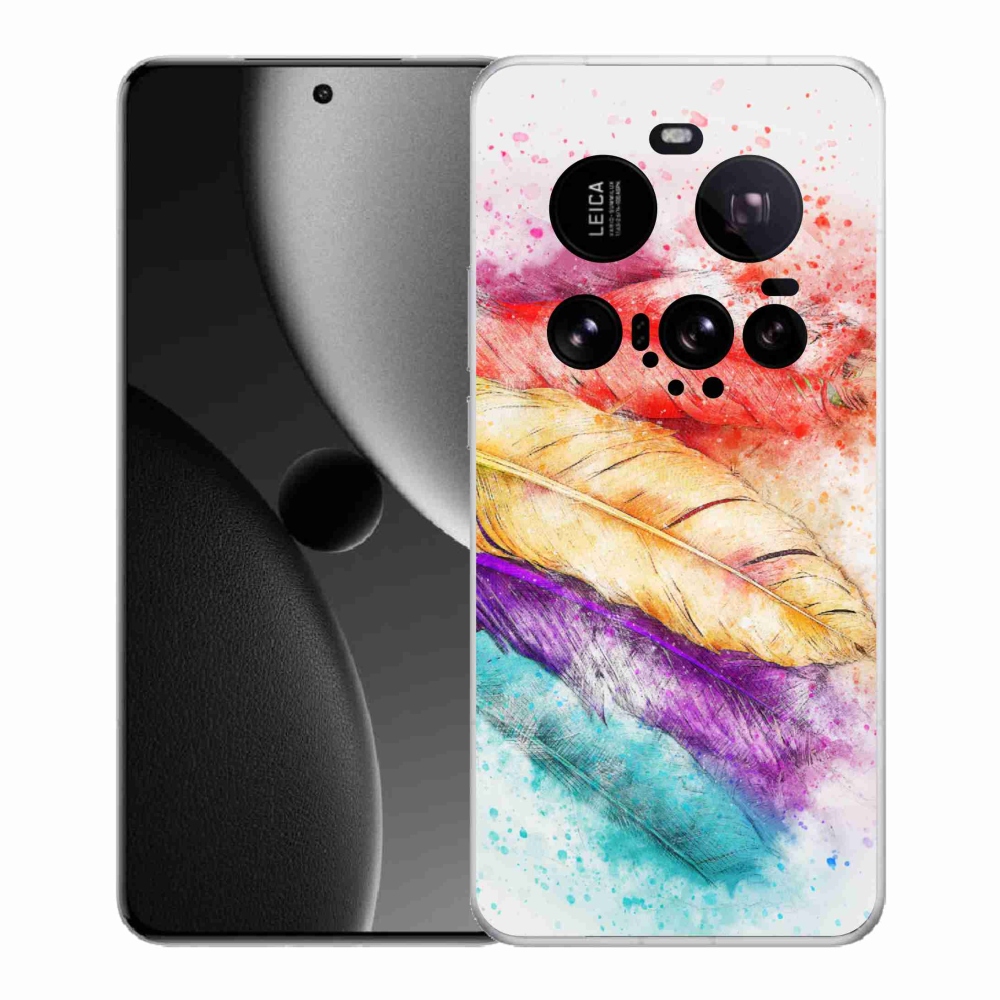 Gélový kryt mmCase na Xiaomi 15 Ultra - farebné perie
