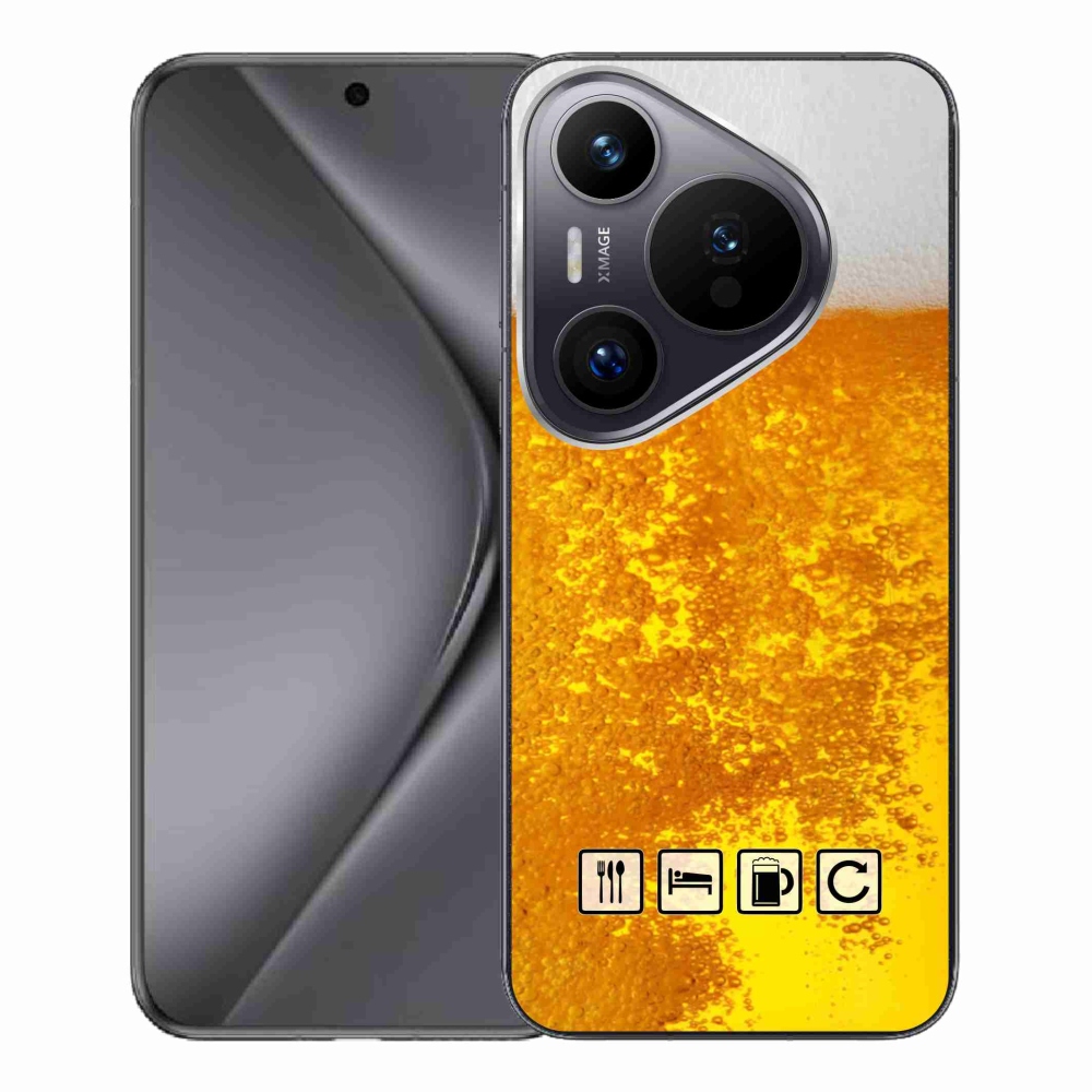 Gélový kryt mmCase na Huawei Pura 70 Pro - pivný motív 3